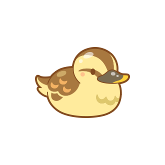 Drawn duckling